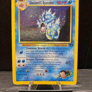 2000 Pokemon Giovanni's Gyarados Gym Challenge 5 of 132 Holo Moderately Played