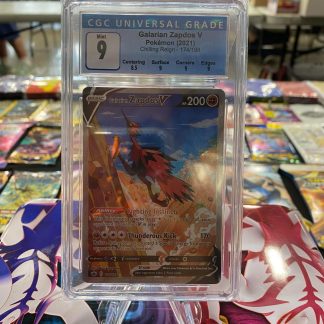 2021 Pokemon Galarian Zapdos V Chilling Reign 174 of 198 CGC 9 Mint