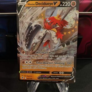 2022 Pokemon Hisuian Decidueye V Full Art Astral Radiance 083 of 189 Holo Mint