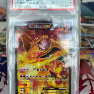 2016 Pokemon Charizard EX XY Black Star Promo Red & Blue Collection #XY121 PSA 5 Excellent