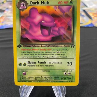 2000 1st Edition Pokemon Dark Muk Team Rocket 41 of 82 Near Mint