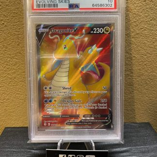 2021 Pokemon Dragonite V Sword & Shield Evolving Skies #191 PSA 10 Gem Mint