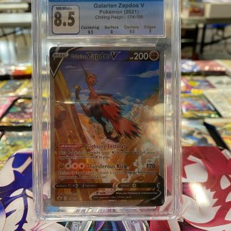 2021 Pokemon Galarian Zapdos V Chilling Reign 174 of 198 CGC 8.5 Near Mint/Mint+
