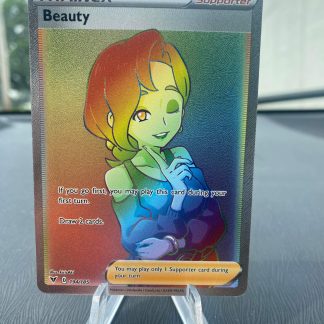 2020 Pokemon Beauty Trainer Full Art Vivid Voltage 194 of 185 Rainbow Holo Mint