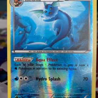 2015 Pokemon Vaporeon Ancient Origins 22 of 98 Reverse Holo Mint