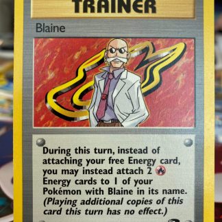 2000 Pokemon Blaine Trainer Gym Challenge 100 of 132 Non Holo Near Mint