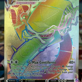2020 Pokemon Centiskorch Vmax Full Art Darkness Ablaze 191 of 189 Rainbow Holo Mint