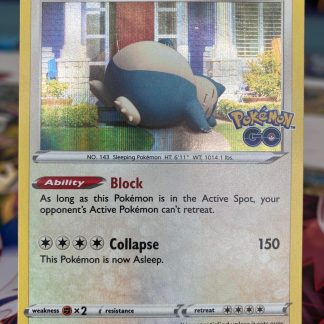 2022 Pokemon Snorlax Pokemon Go 055 of 078 Holo Mint
