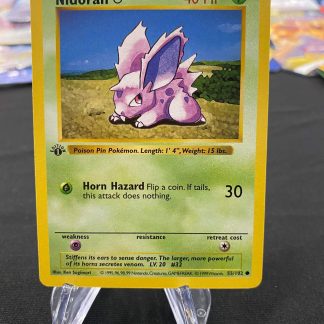 1999 Pokemon Nidoran Base Set Shadowless 55 of 102 Lightly Played