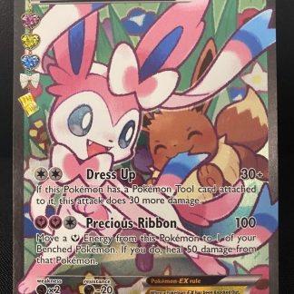 2016 Pokemon Sylveon EX Full Art Radiant Collection RC32 of RC32 Lightly Played