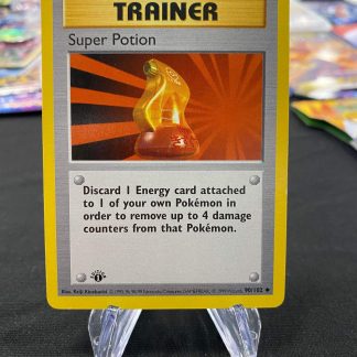 1999 1st Edition Super Potion Trainer Base Set 90 of 102 Shadowless Lightly Played
