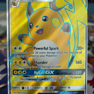 2017 Pokemon Raichu GX Full Art Sun & Moon SM90 Holo Mint