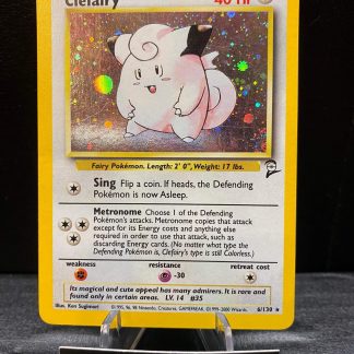 2000 Pokemon Clefairy Base Set 2 6 of 130 Holo Moderately Played