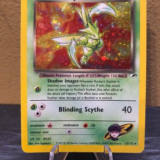 2000 Pokemon Rocket's Scyther Gym Heroes 13 of 132 Holo Moderately Played