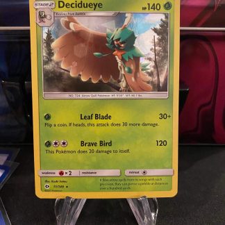 2017 Pokemon Decidueye SM Base Set 11 of 148 Lightly Played