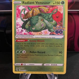 2022 Pokemon Radiant Venusaur Pokemon GO 004 of 078 Holo Mint