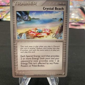 2006 Pokemon Crystal Beach Trainer Crystal Guardians 75 of 100 Mint