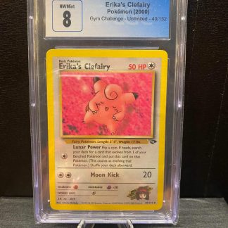 2000 Pokemon Erika's Clefairy Gym Challenge Unlimited 40 of 132 CGC 8 Near Mint