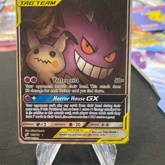 2019 Pokemon Gengar & Mimikyu GX Alternate Full Art Team Up 165 of 181 Holo Near Mint