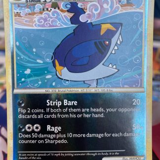 2010 Pokemon Sharpedo Triumphant 30 of 102 Reverse Holo Near Mint