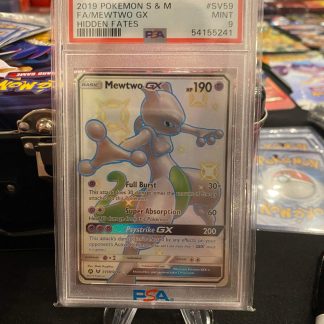 2019 Pokemon Mewtwo GX Sun & Moon Hidden Fates #SV59 PSA 9 Mint