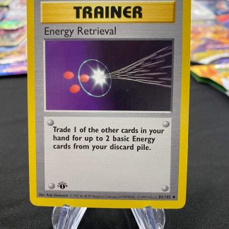 1999 1st Edition Energy Retrieval Trainer Base Set 81 of 102 Shadowless Lightly Played