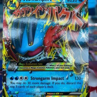 2015 Pokemon M Swampert EX Full Art Black Star Promo XY87 Holo Moderately Played