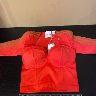 2020 Adidas Ivy Park Circular Knit Crop Top Real Coral