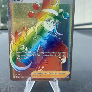 2020 Pokemon Avery Trainer Full Art Chilling Reign 211 of 198 Rainbow Holo Mint