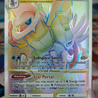 2022 Pokemo Origin Forme Palkia Vstar Full Art Astral Radiance 192 of 189 Rainbow Holo Mint