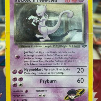 2000 Pokemon Rocket's Mewtwo Gym Challenge 14 of 132 Holo Heavily Played
