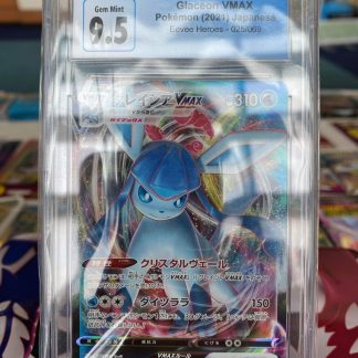 2021 Japanese Pokemon Glaceon Vmax Eevee Heroes 025 of 069 CGC 9.5 Gem Mint