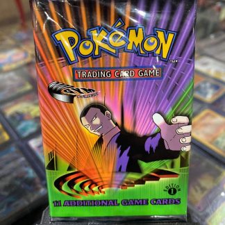 2000 1st Edition Pokemon Gym Challenge Booster Pack Giovanni Artwork Sealed