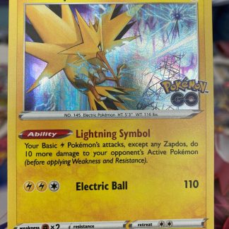 2022 Pokemon Zapdos Pokemon Go 029 of 078 Holo Mint