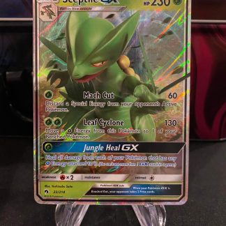 2018 Pokemon Sceptile GX Full Art Lost Thunder 22 of 214 Holo Mint