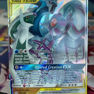 2019 Pokemon Arceus & Dialga & Palkia GX Full Art Cosmic Eclipse 156 of 236 Holo Mint