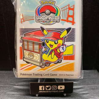 2016 Pokemon Pikachu San Francisco World Champion Competitor 65 Card Sleeves Sealed