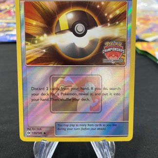 2017 Pokemon Ultra Ball Trainer League & Championship Promo 135 of 149 Reverse Holo Lightly Played
