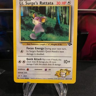 2000 Pokemon Lt. Surge's Rattata Gym Challenge 85 of 132 Non Holo Lightly Played