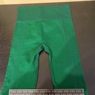 2020 Adidas Ivy Park Circular Knit 3-Stripes Tights Dark Green