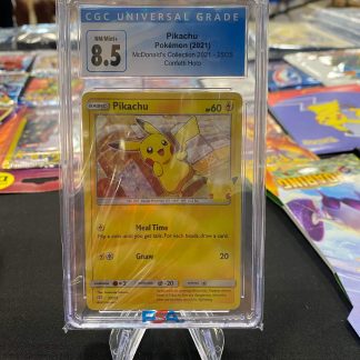 2021 Pokemon Pikachu McDonald's Collection 25 of 25 Confetti Holo CGC 8.5 NM/Mint