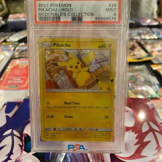 2021 Pokemon Pikachu McDonald's Collection #25 Holo PSA 9 Mint