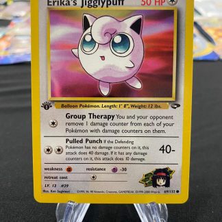 2000 1st Edition Pokemon Erika’s Jigglypuff Gym Challenge 69 of 132 Near Mint