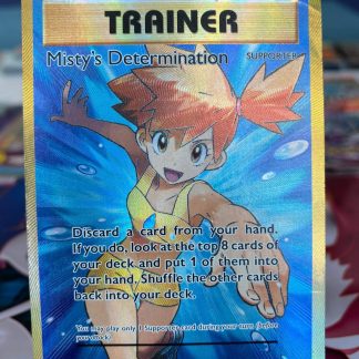 2016 Pokemon Misty's Determination Full Art XY Evolutions Trainer 108 of 108 Holo Damaged