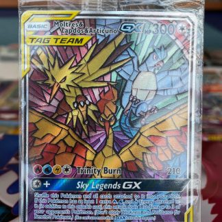 2019 Pokemon Moltres & Zapdos & Articuno GX Full Art Hidden Fates SM210 Holo Sealed