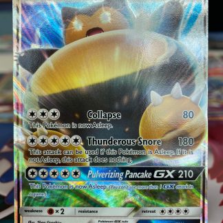 2016 Pokemon Snorlax GX Full Art Black Star Promo SM05 Holo Lightly Played