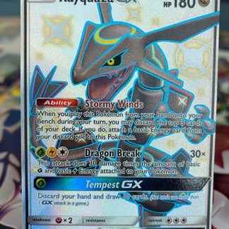 2019 Pokemon Rayquaza GX Full Art Celestial Storm 177a of 168 Holo Mint
