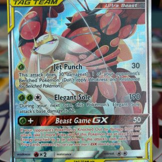 2019 Pokemon Pheromosa & Buzzwole GX Full Art Unbrokend Bonds 192 of 214 Holo Lightly Played