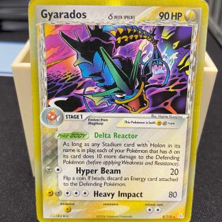 2006 Pokemon Gyarados Delta Species Holon Phantoms 8 of 110 Holo Moderately Played