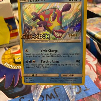 2017 Pokemon Bruxish Sun & Moon Staff Prerelease Promo SM11 Holo Lightly Played